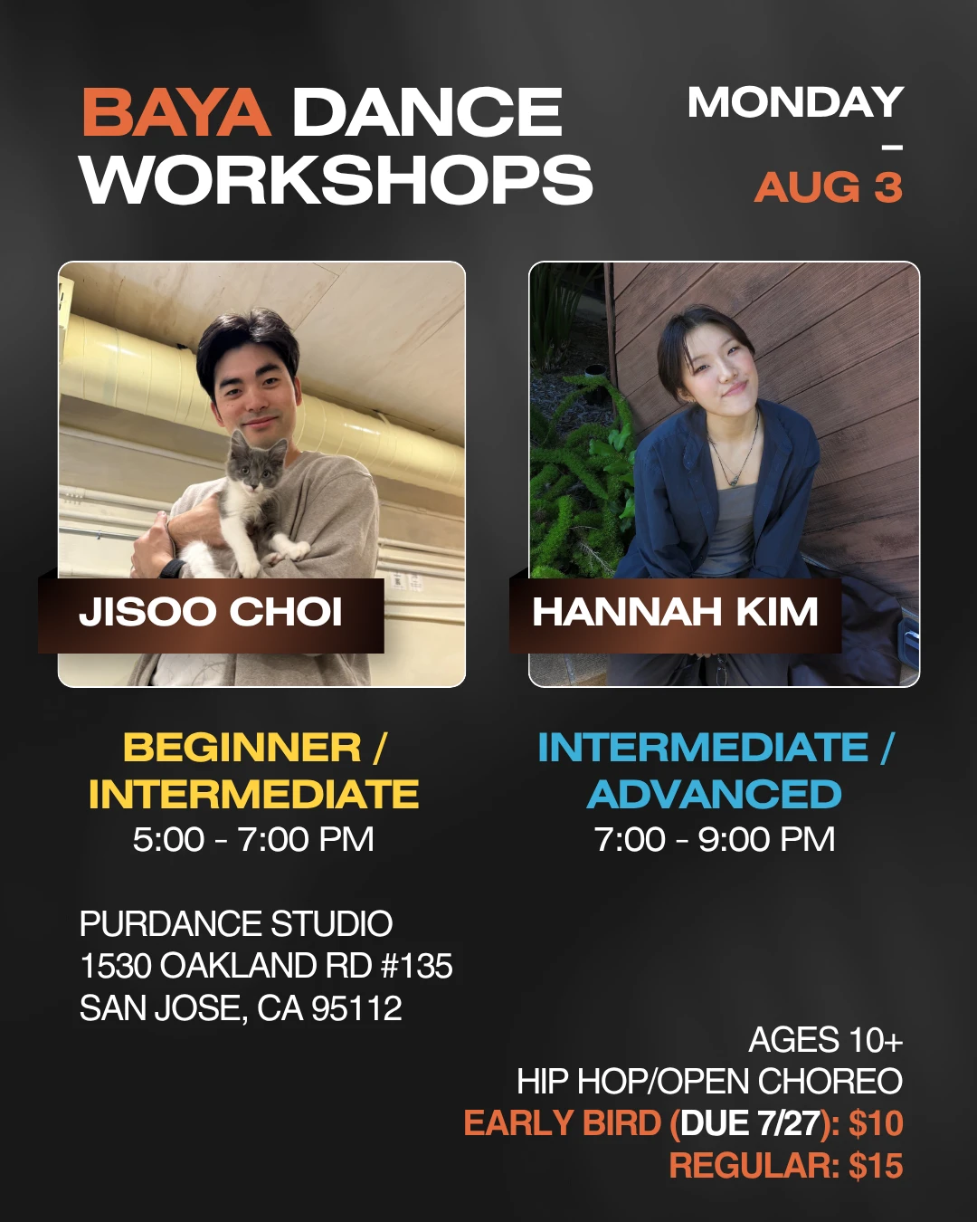 BAYA Dance Workshop — Aug 3