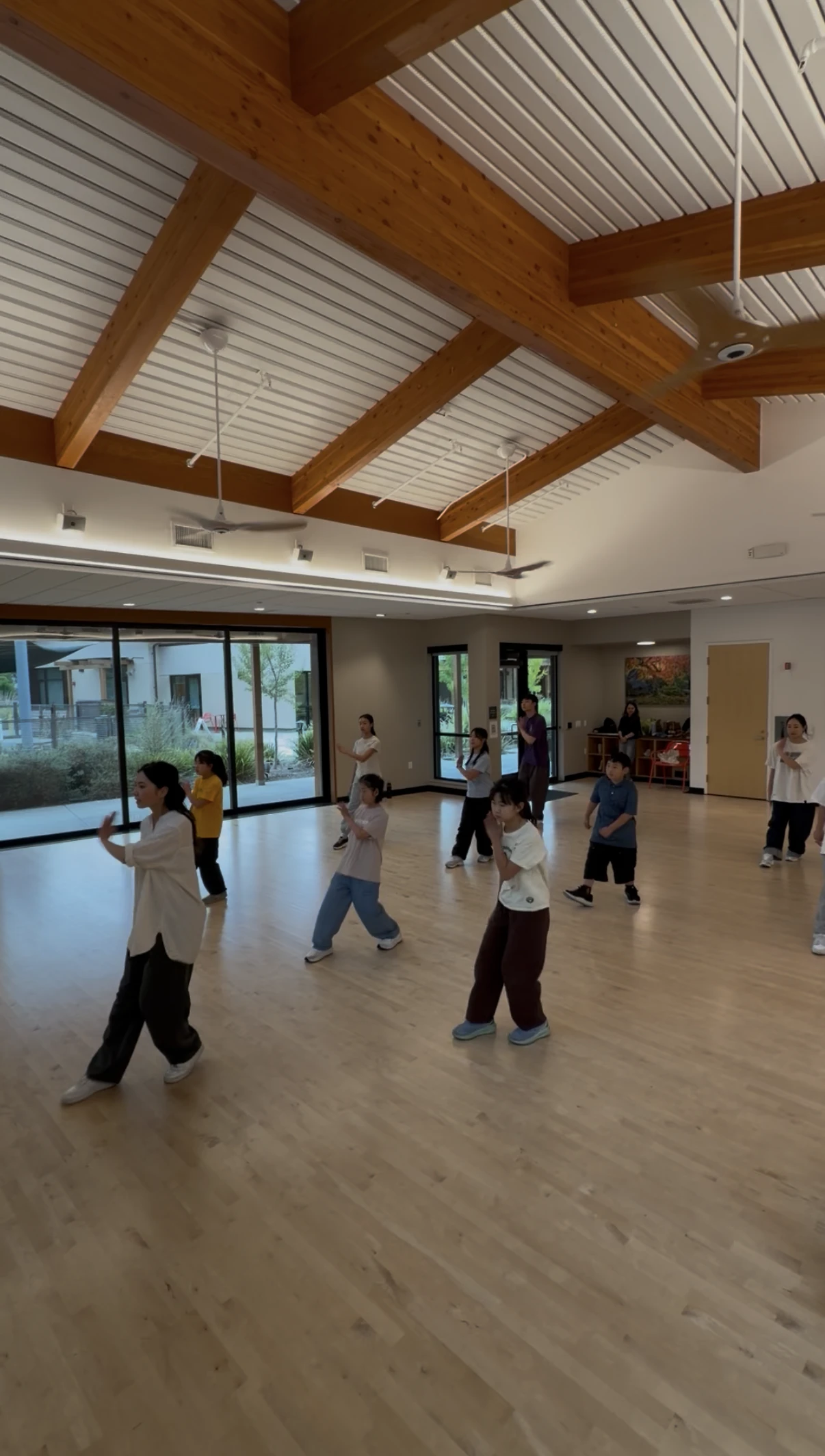 Dance class in action