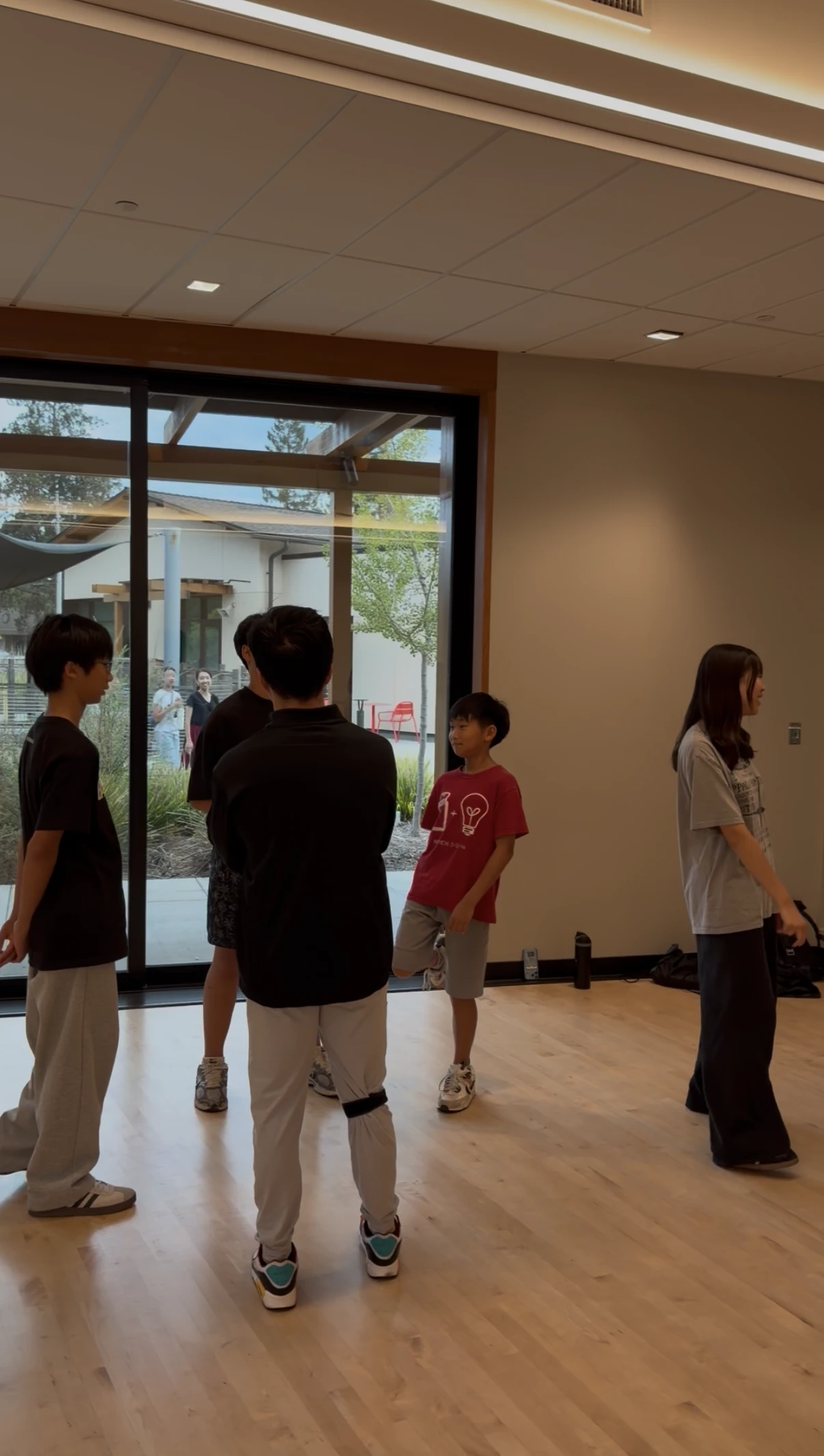 Students in studio