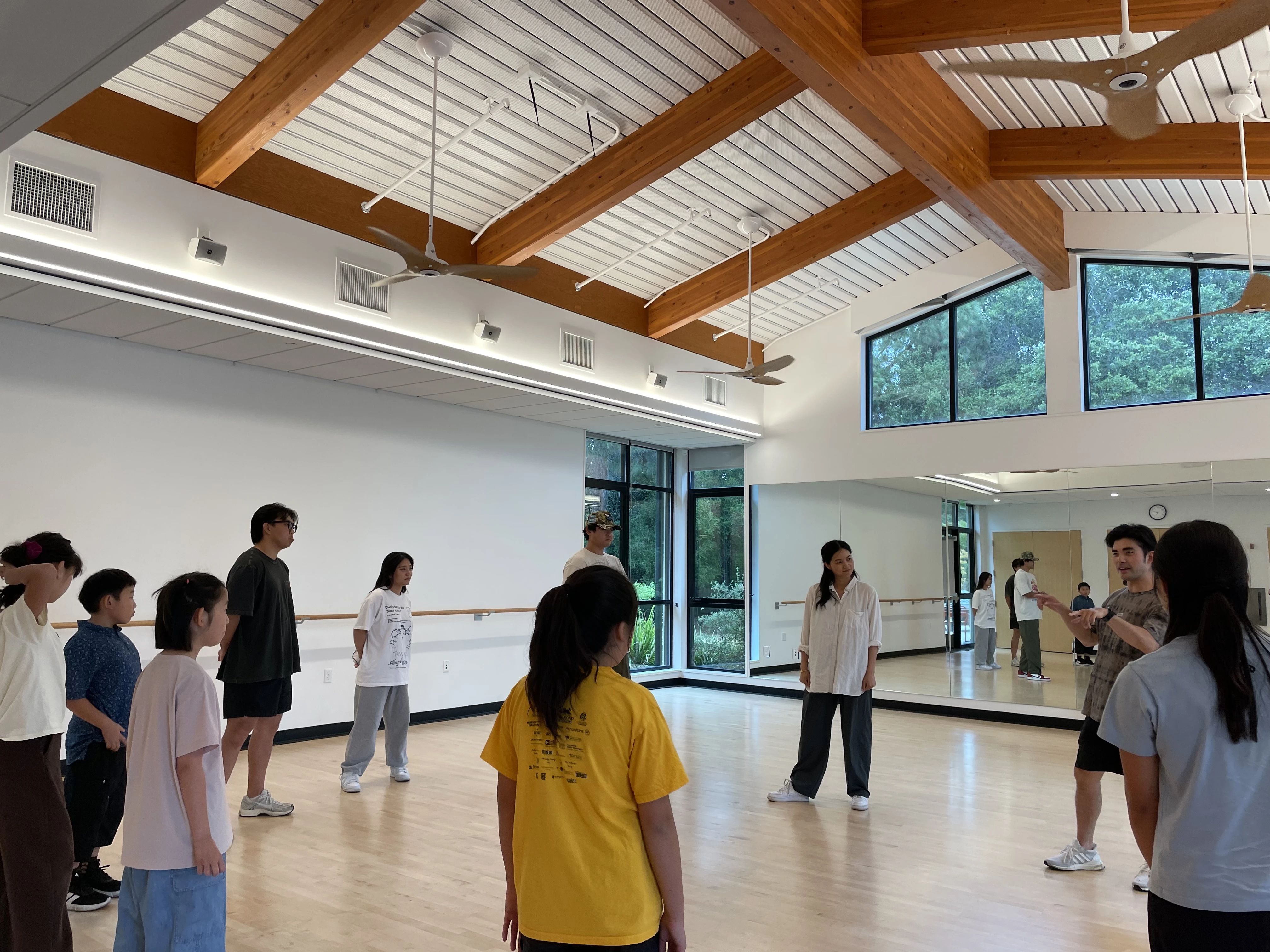 Students in circle