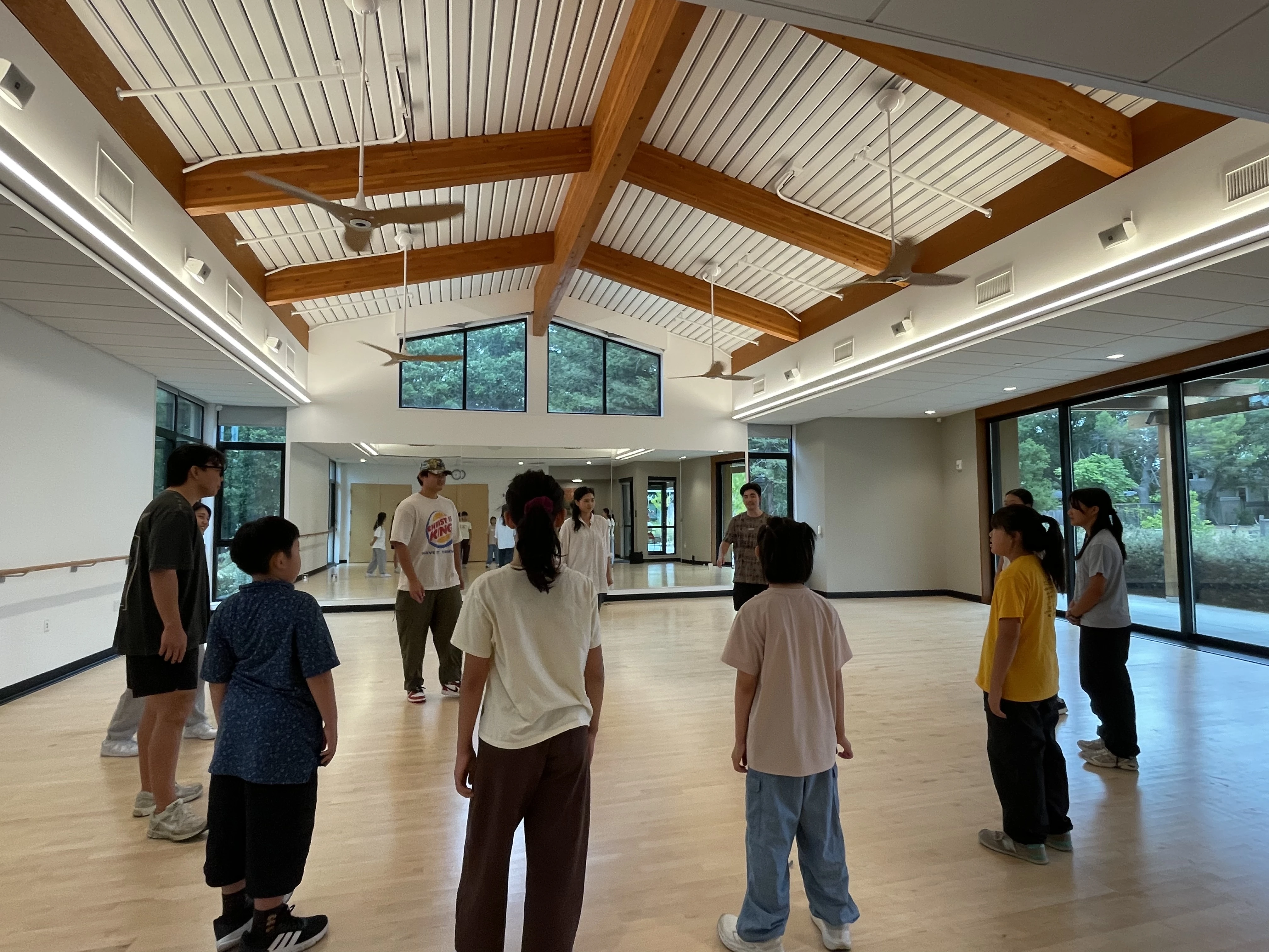 Students in studio
