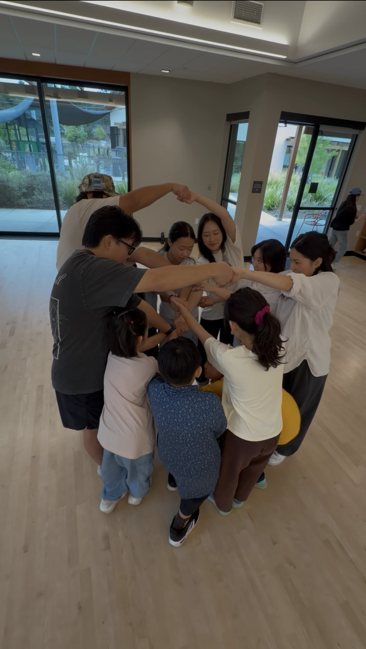 Team huddle